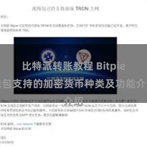 比特派转账教程 Bitpie钱包支持的加密货币种类及功能介绍