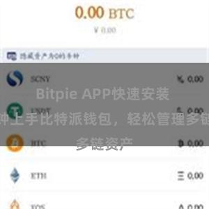 Bitpie APP快速安装 一分钟上手比特派钱包，轻松管理多链资产