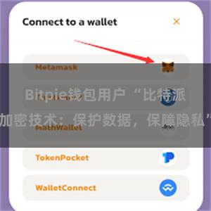 Bitpie钱包用户 “比特派加密技术：保护数据，保障隐私”