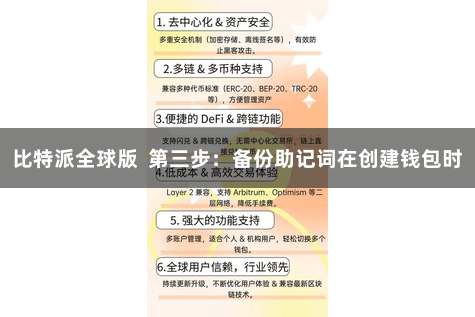 比特派全球版  第三步：备份助记词在创建钱包时